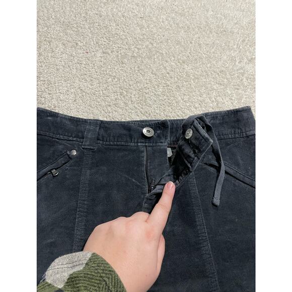 Athleta Women's Size 4 Roseville Skirt Flint Grey Black Velvet Style 918974 - Picture 2 of 9